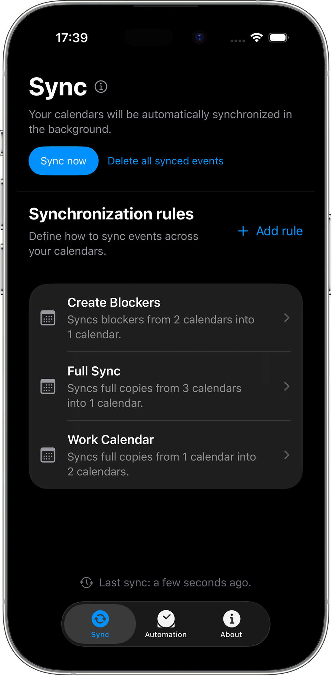 iPhone Calendar Sync